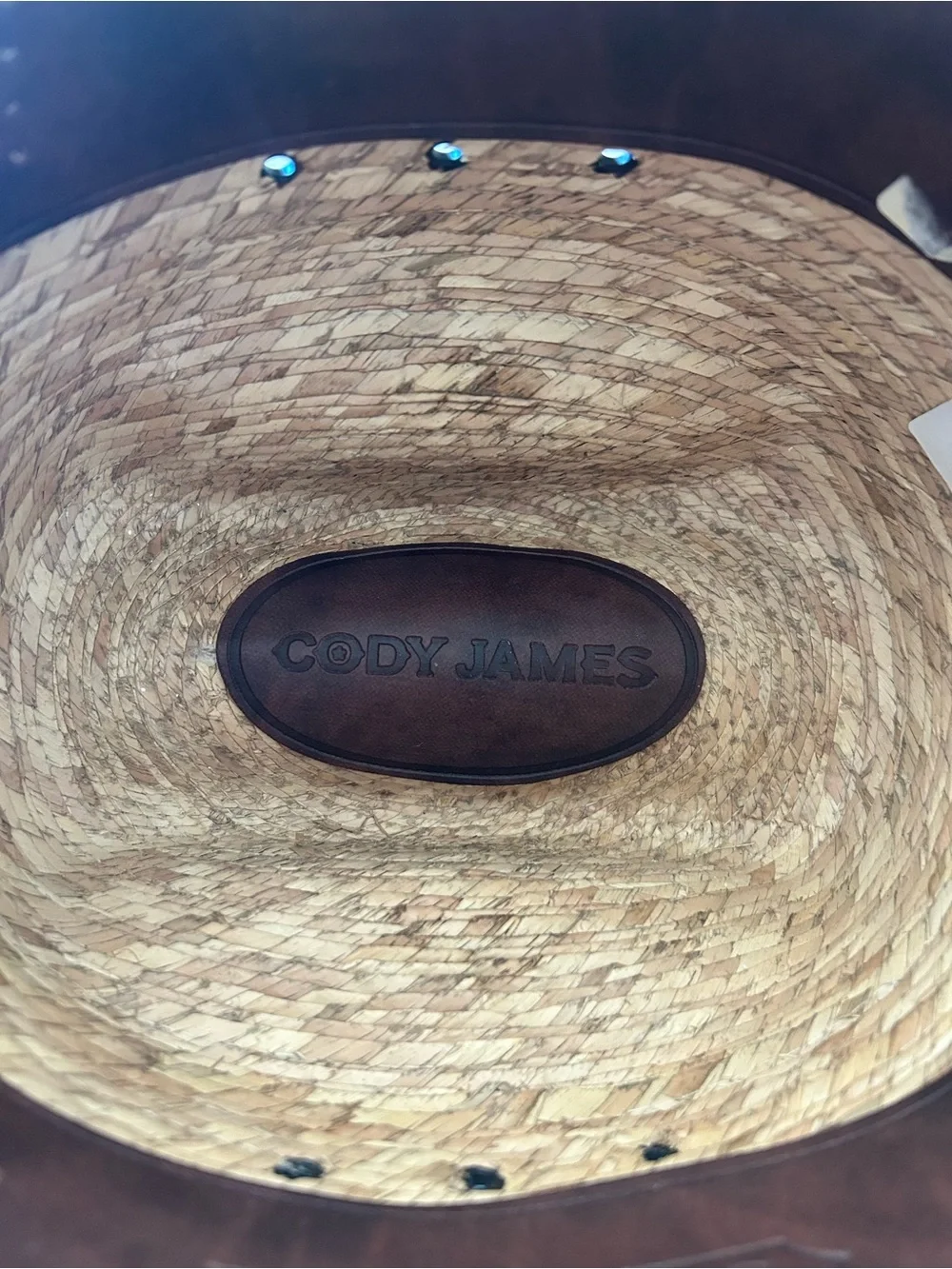 Cody James 15x Straw Hat with Cross Emblem